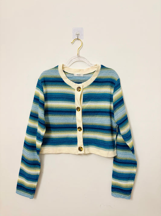 Crop cardigan top