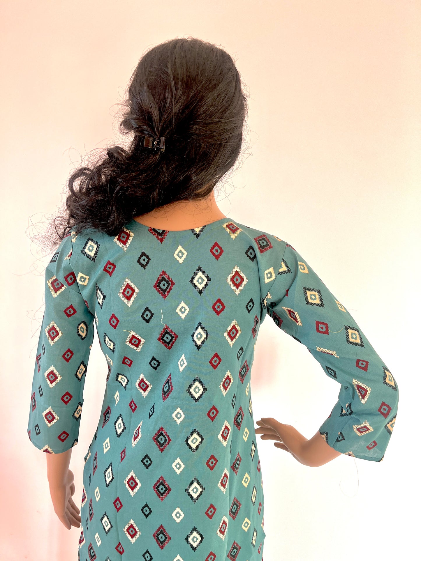 Cotton starch straight Kurti