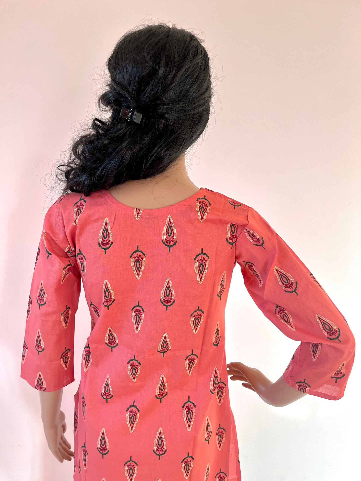 Cotton starch straight Kurti