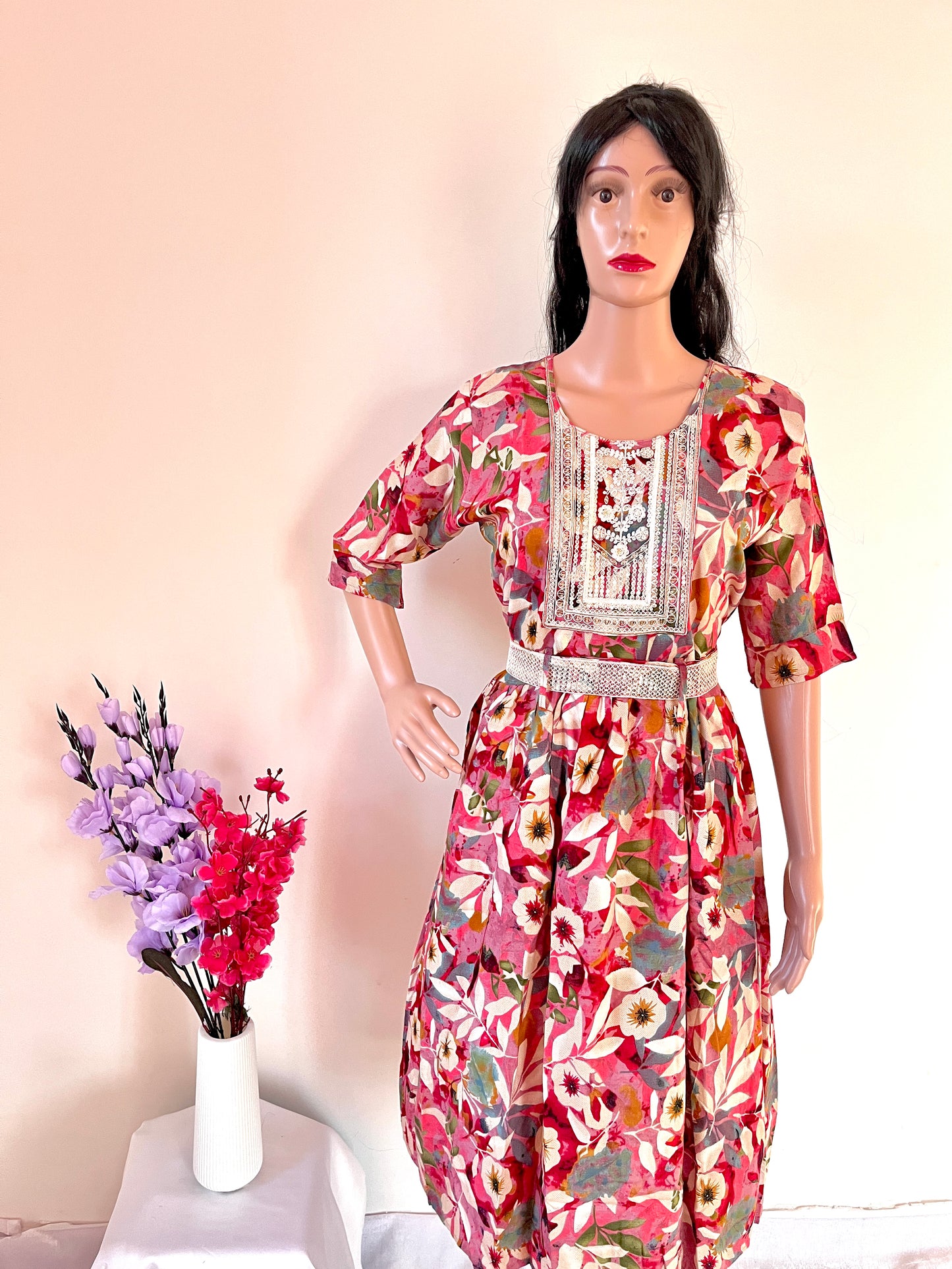 Heena Round Kurti with Belt