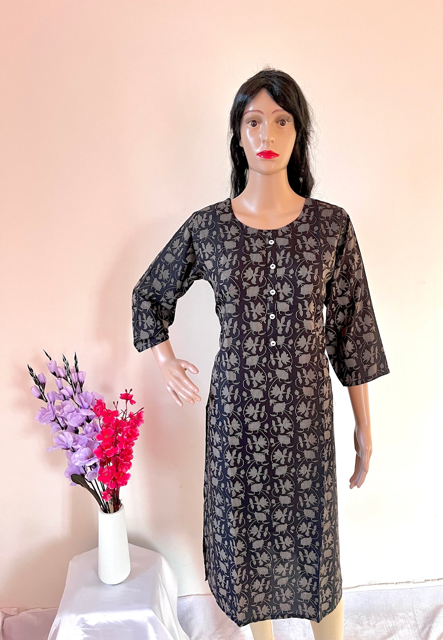 Black Straight Kurti