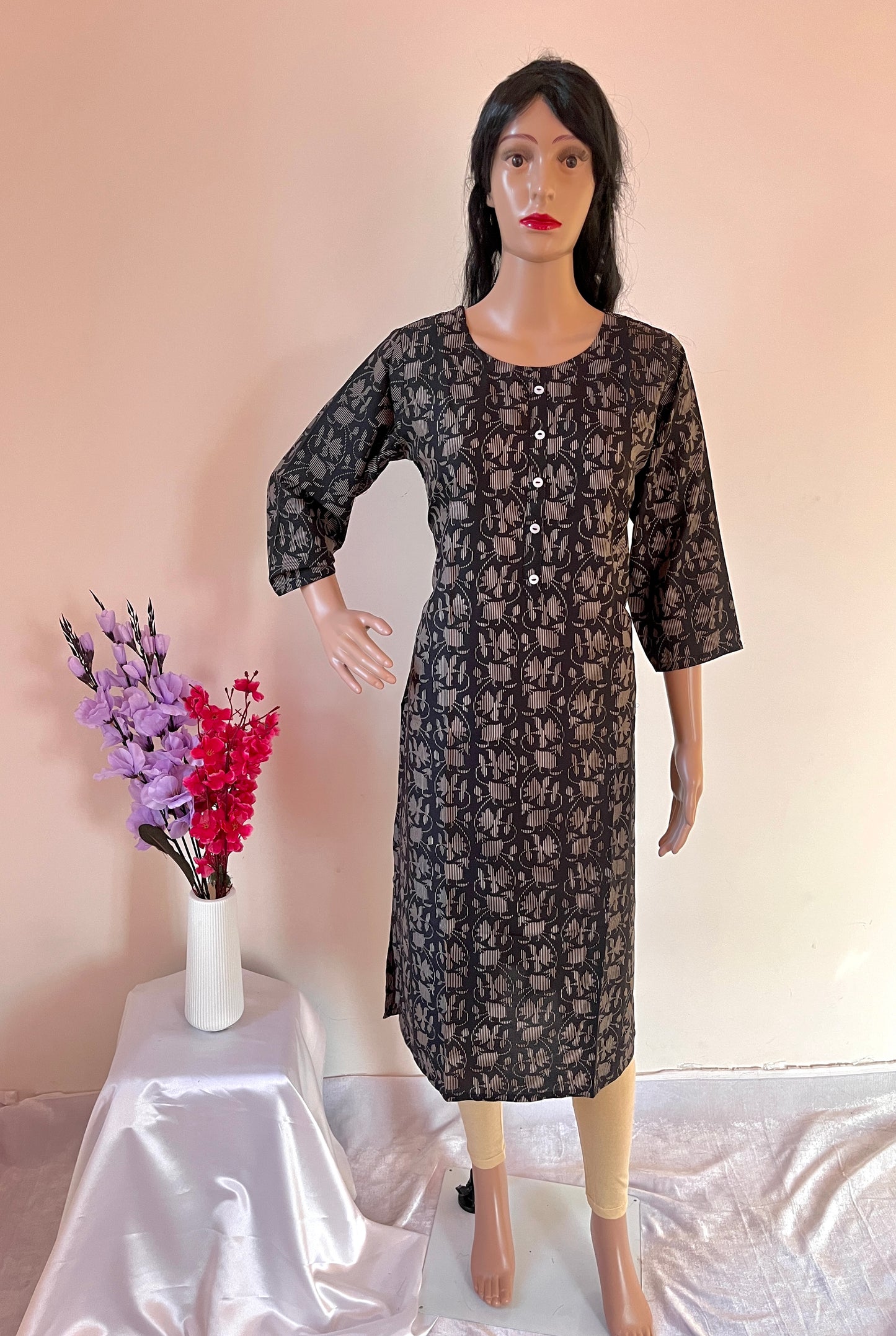 Black Straight Kurti