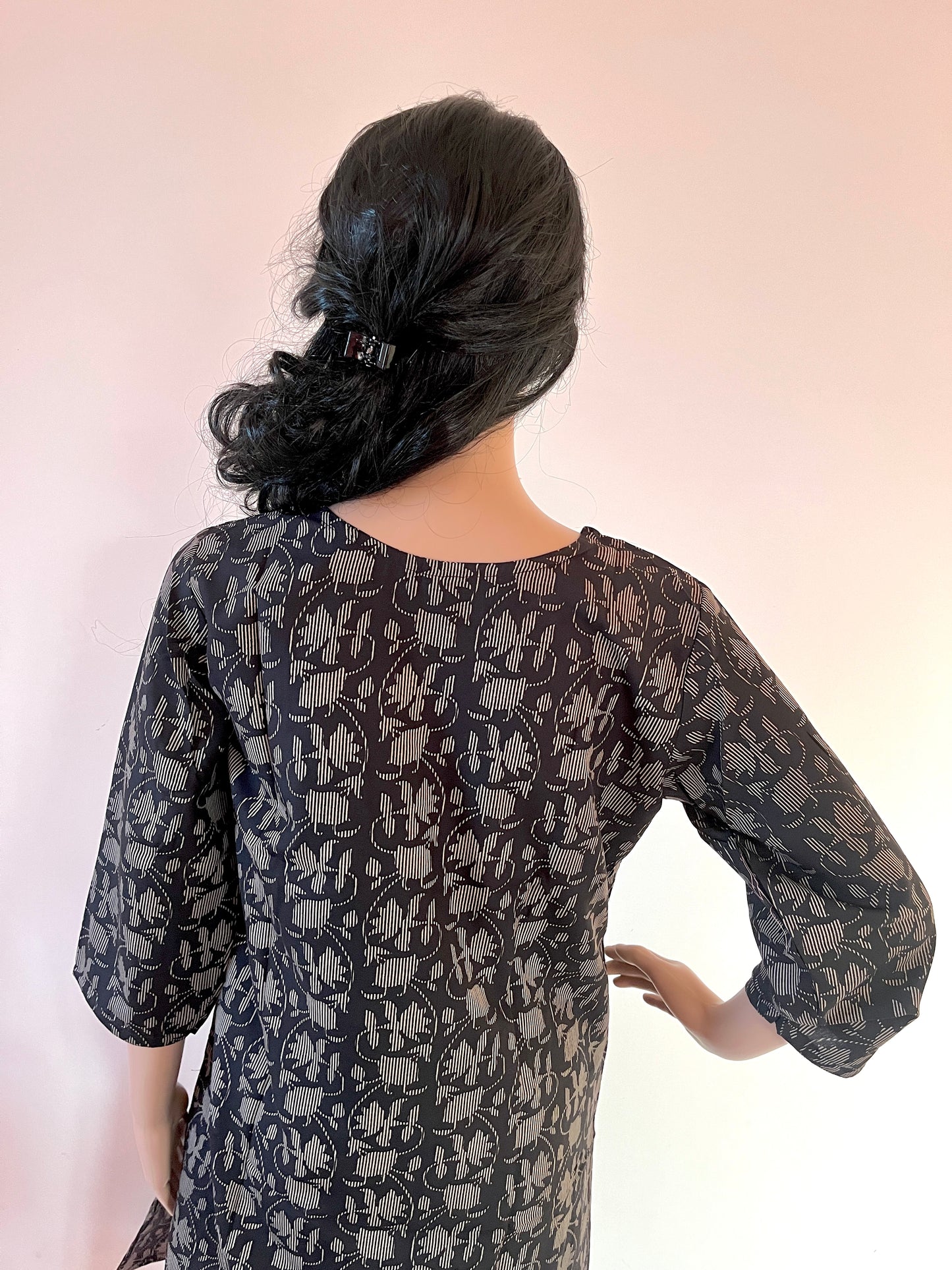 Black Straight Kurti