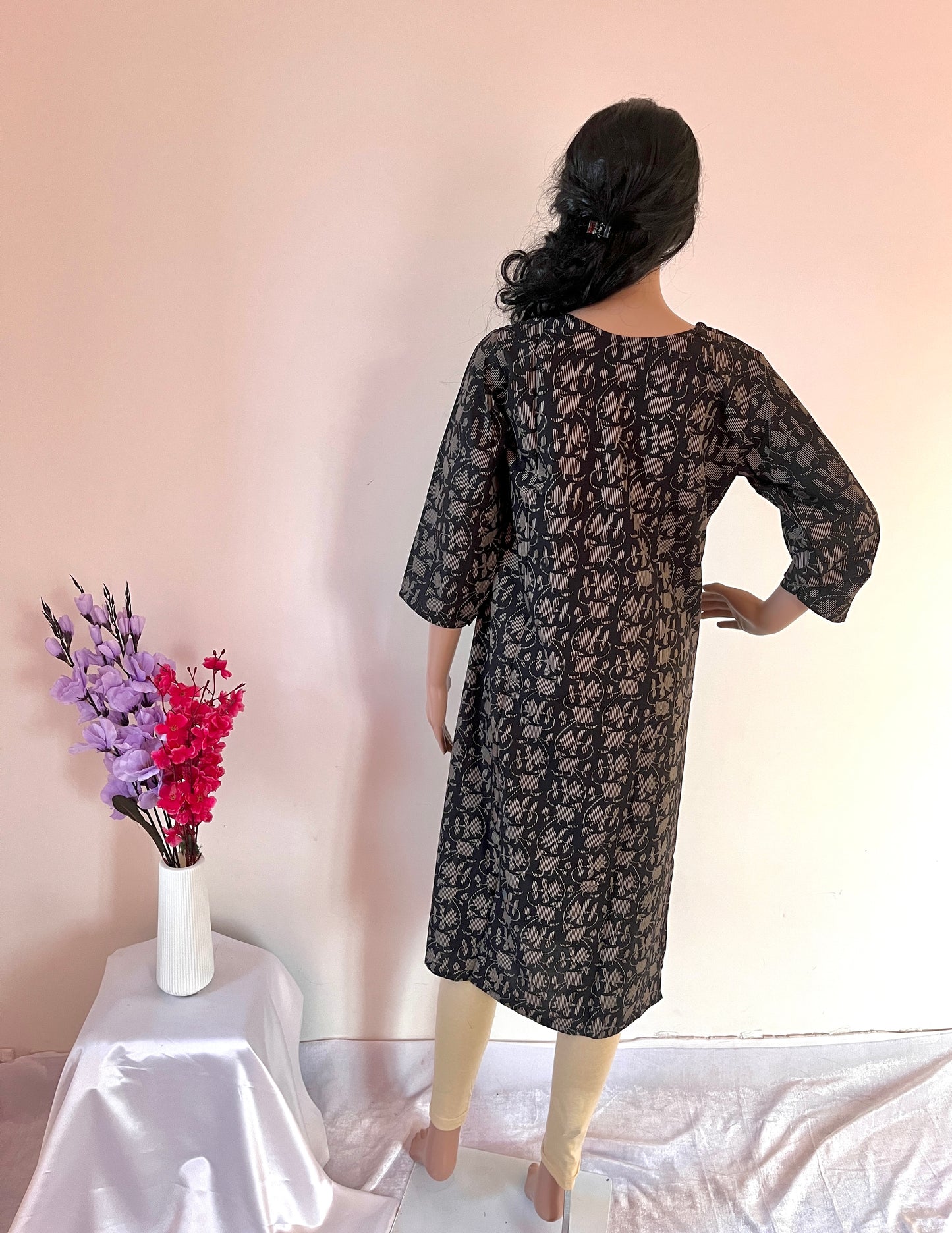 Black Straight Kurti