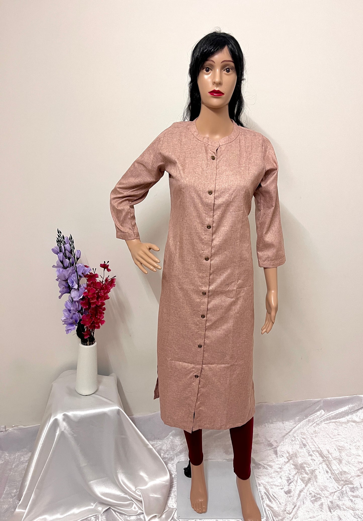 Straight China Collar Kurti