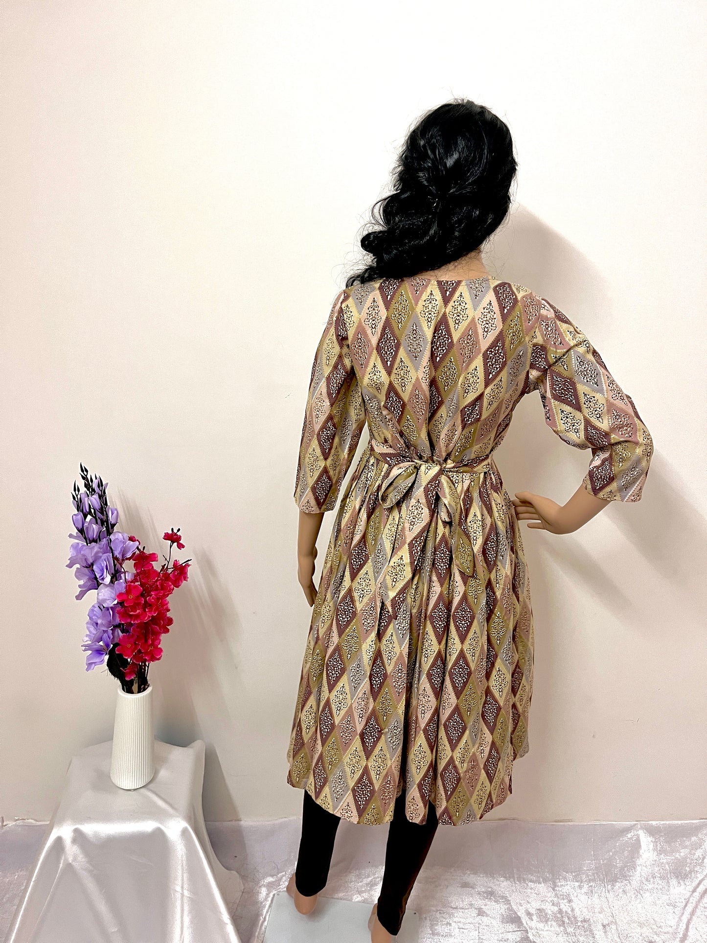 Round Kurti with Attached Belt