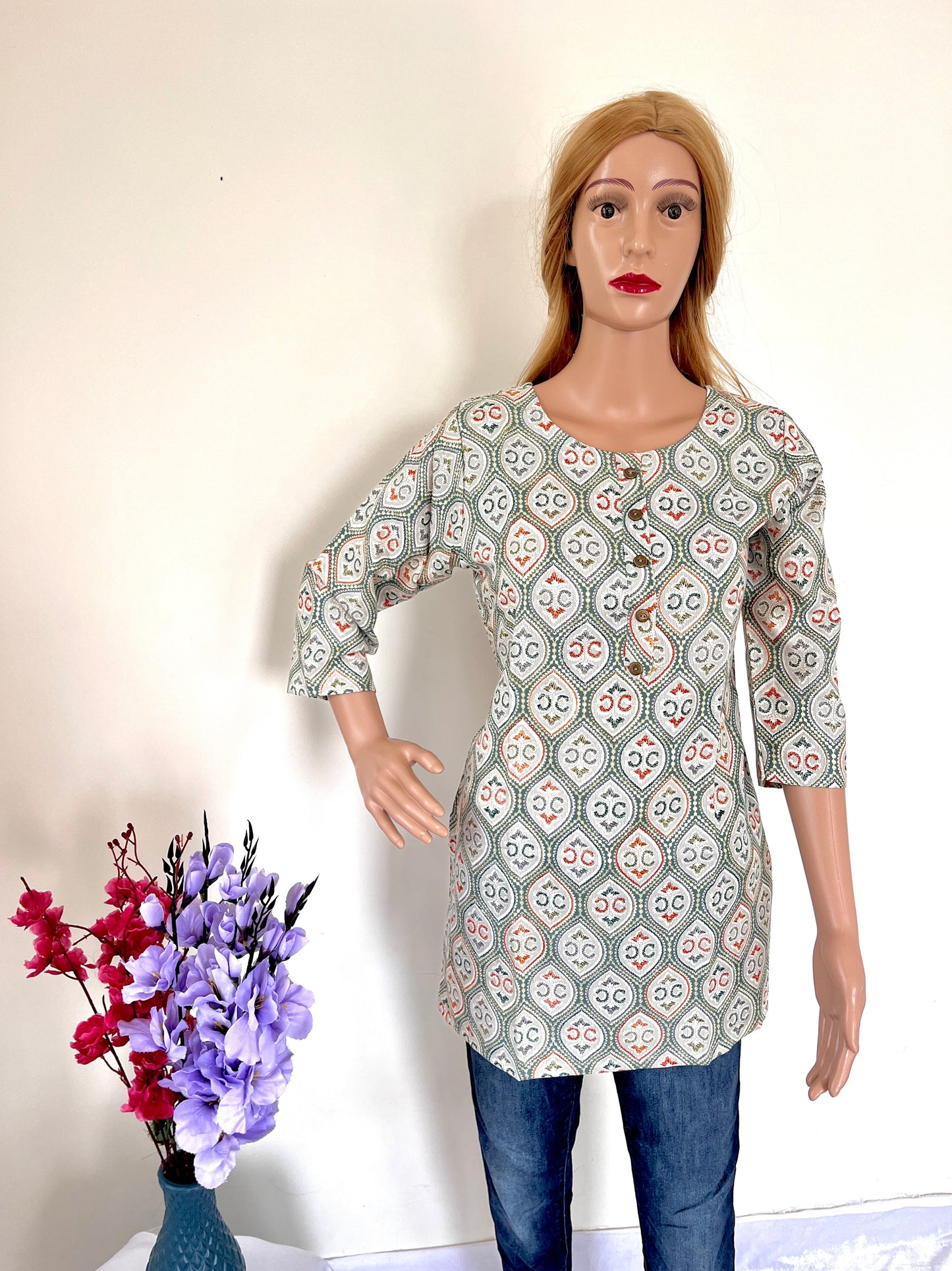 Printed Short Kurti