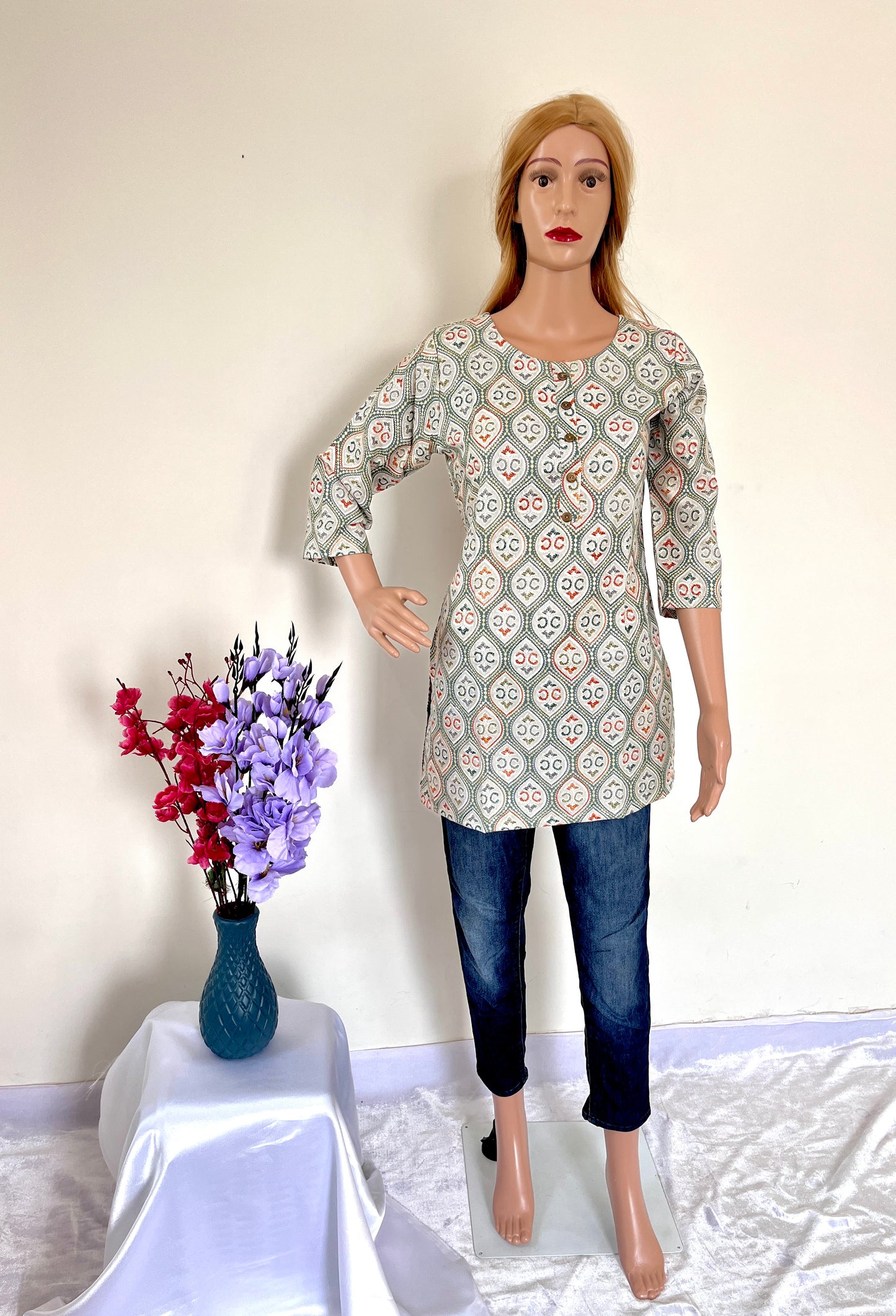 Printed Short Kurti